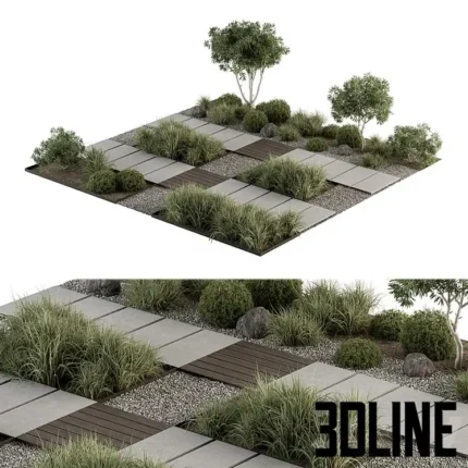 Urban Furniture Architecture Environment with Plants(3dline.net)