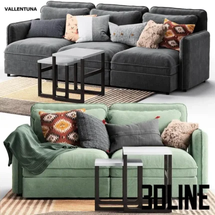VALNTUNA 2 seat 3 seat Ikea  VALLENA(3dline.net)