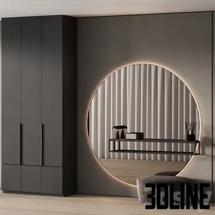 hallway zone 09 minimal hall(3dline.net)