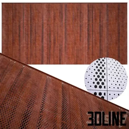 perforated metal panel N20(3dline.net)